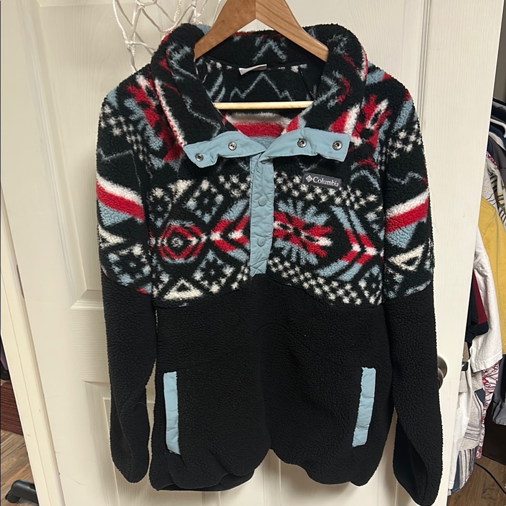 Columbia Aztec Tribal Fleece Pullover